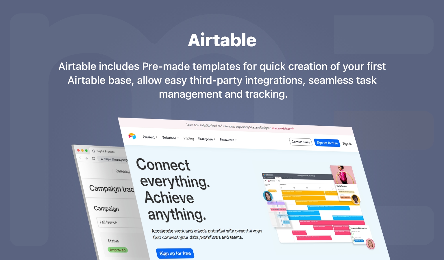 Airtable low code mobile app development
